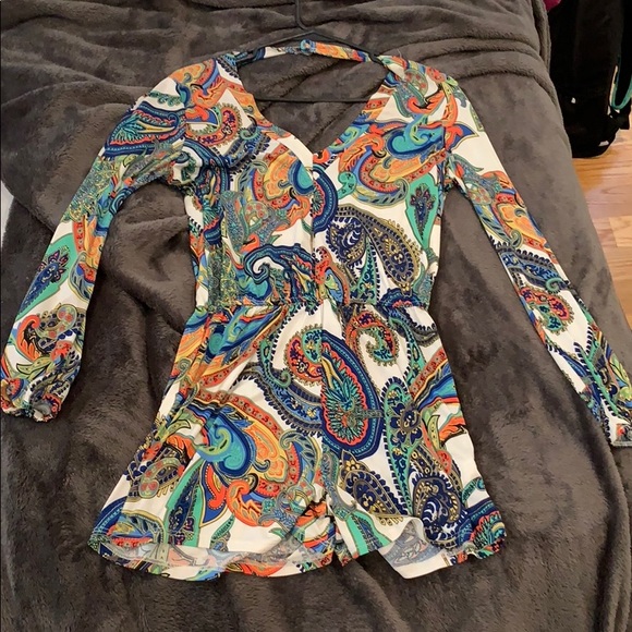 Paisley Romper - Picture 1 of 3